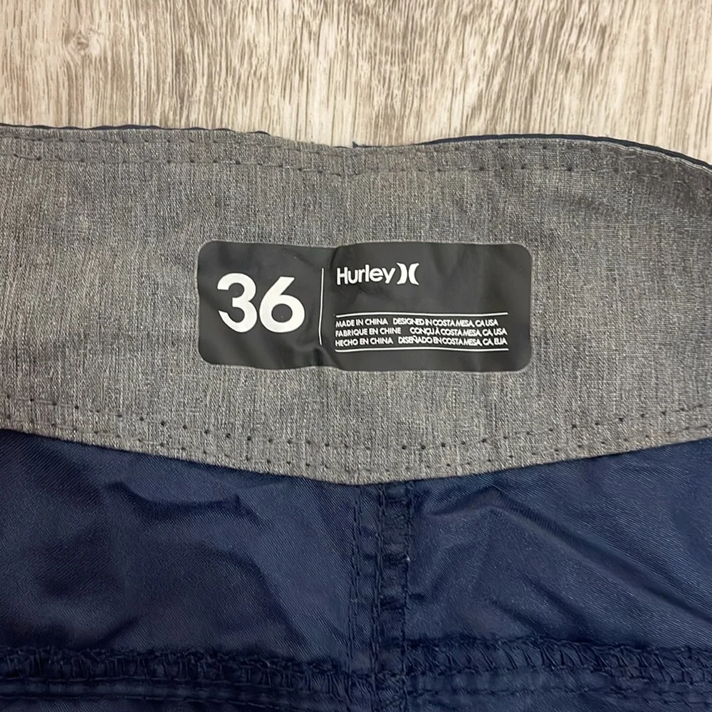 Men’s navy swim trunks